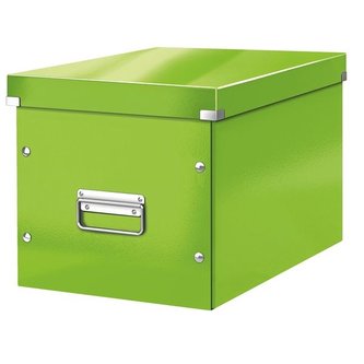 Krabice CLICK-N-STORE čtverc.A4, Leitz WOW, zelená