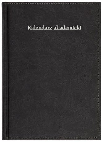 Kalendarz akad. 2023/24 A5 tyg. Vivella czarny