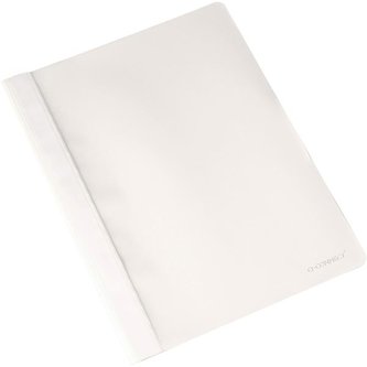 Plastové rychlovazače Q-Connect, A4, bílý, 50 ks