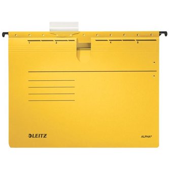 Záv.desky s rychlovazač.Leitz Alpha - žluté, 25 ks