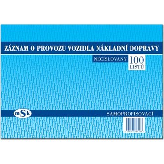 Stazka nákladní dopravy, A4, samopropi., 100 listů