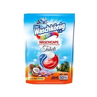 WaschKönig kapsle na praní TRIOCAPS Tahiti Color 50 ks