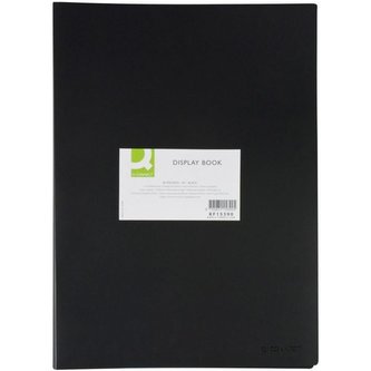 Katalogová kniha Q-Connect A3, 20 kapes, černá