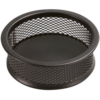 Zásobník na sponky Q-Connect, kulatý, černý,9cm