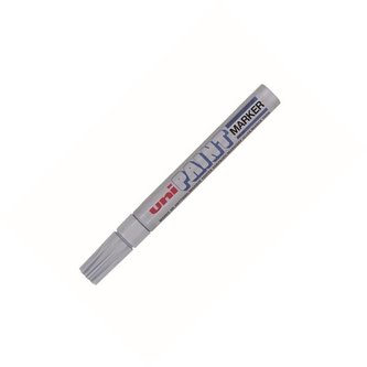 Lakový popisovač UNI PX-20, stříbrný