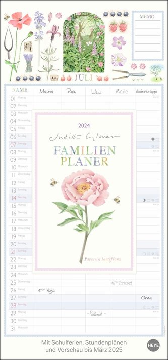 Judith Glover: Familienplaner 2024