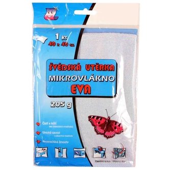 Utěrka z mikrovlákna Eva - modrá, 1 ks