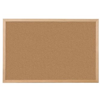 Korková nástěnka Q-Connect-90x60 cm,dřevěný rám