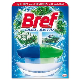 WC gel závěsný Bref Duo Aktiv