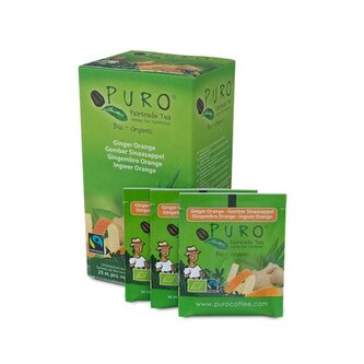 Ovocný čaj Puro - pomeranč,Fairtrade,Bio,25x1,5 g