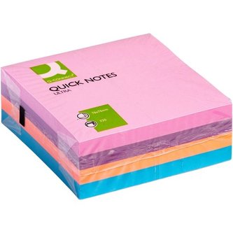 Bločky Q-Connect,76x76 mm, ultra barevné, 4 barvy