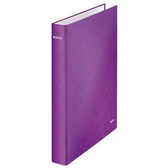 Dvoukroužkový pořadač Leitz WOW, purpurový