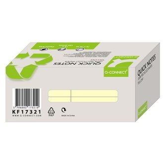 Samolepicí bločky recyklované Q-C, 76x76mm, žluté