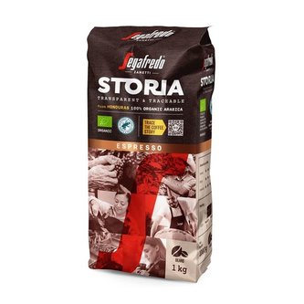 Zrnková káva Segafredo - Storia,Bio, 1 kg