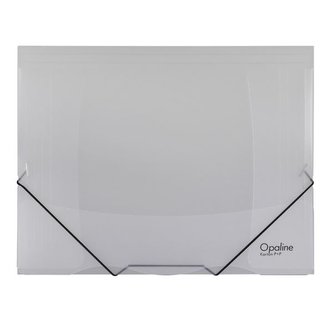 Desky s chlopněmi Opaline  a gumičkou A4 transp.