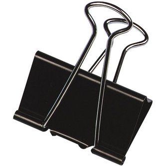 Kovové klipy Q-Connect, 42 mm,černé,10 ks Kovové klipy Q-Connect, 42 mm,černé,10 ks