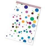 Blok A4 kovová spirála, HV, perf, 50 listů, linka