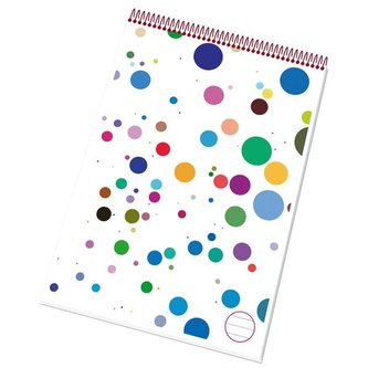 Blok A4 kovová spirála, HV, perf, 50 listů, linka