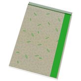 Blok Ecology A4, se spirálou, 50 listů, čtvereček