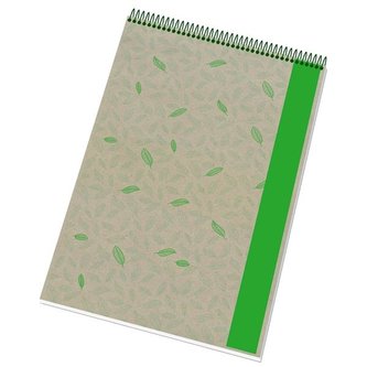 Blok Ecology A4, se spirálou, 50 listů, čtvereček
