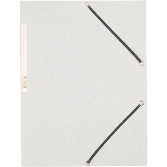 Desky s chlop.a gumičk. Q-Connect A4,bílé,10 ks