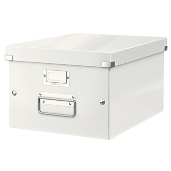 Krabice CLICK-N-STORE Leitz WOW A4, bílá