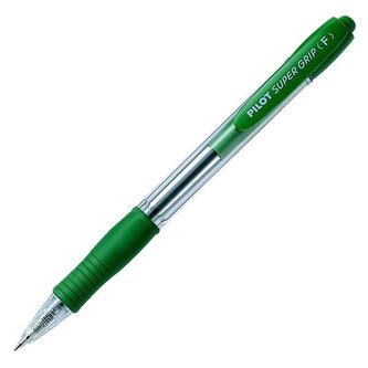 Kuličkové pero Pilot Super Grip, zelené