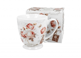 Porcelánový hrnek na stopce Secession 480 ml v dárkovém boxu