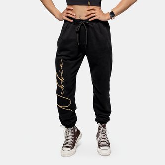 Dámské tepláky Intense Signature Black/Gold - NEBBIA - Velikost: XS