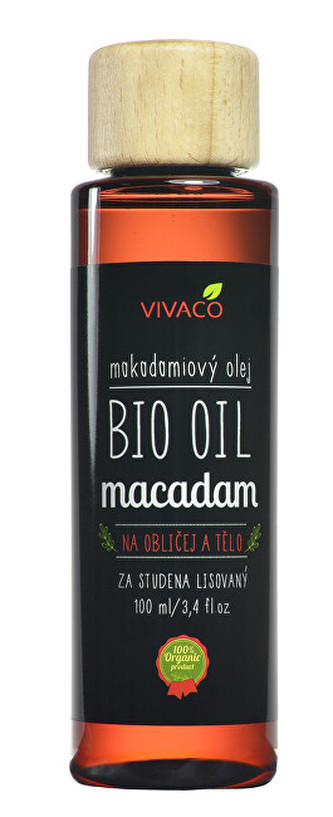 Vivaco Makadamiový olej na obličej a tělo BIO 100ml Vivaco Makadamiový olej na obličej a tělo BIO 100ml