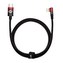 Baseus úhlový kabel USB-C - Lightning, 20W 1m, červený