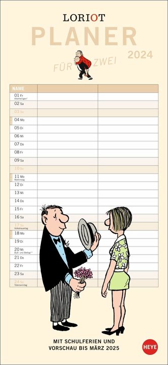 Loriot Planer für zwei 2024