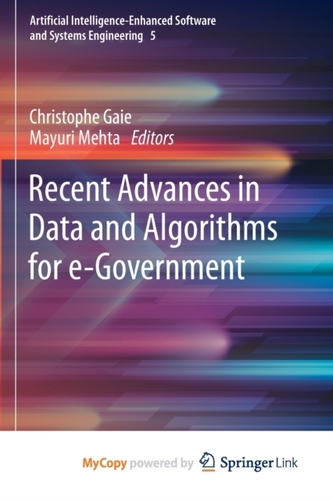 Recent Advances in Data and Algorithms for e-Government