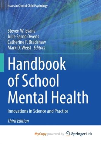 Handbook of School Mental Health