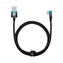 Baseus úhlový kabel USB - typ C 100W, 1 m, modrý