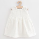 Kojenecké mušelínové šaty New Baby Elizabeth - velikost 68 (4-6m)