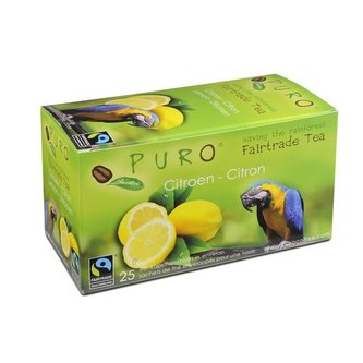 Černý čaj Puro - citrón, Fair trade, 25x 2 g