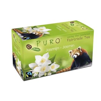 Zelený čaj Puro - jasmínový, Fair trade, 25x 2 g
