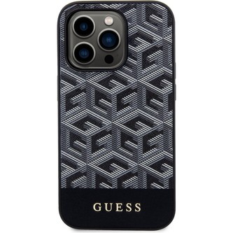 Guess PU G Cube MagSafe kryt iPhone 13 Pro černý