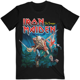 Pánské tričko Iron Maiden: Trooper Eddie Large Eyes (2XL) černá bavlna