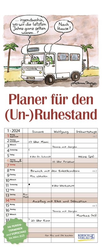 Planer für den (Un-)Ruhestand 2024