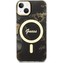 Guess Marble IML MagSafe kryt iPhone 14 černý