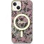 Guess PC/TPU Flowers IML MagSafe kryt iPhone 14 růžový