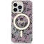 Guess PC/TPU Flowers IML MagSafe kryt iPhone 13 Pro růžový