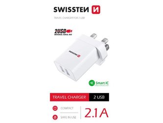 Adaptér cestovní SWISSTEN 22045100 pro použití z ČR ve Velké Británii Adaptér cestovní SWISSTEN 22045100 pro použití z ČR ve Velké Británii