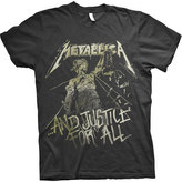 Pánské tričko Metallica: Justice Vintage (XL) černá bavlna