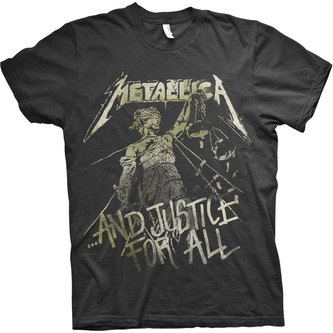 Pánské tričko Metallica: Justice Vintage (XL) černá bavlna Pánské tričko Metallica: Justice Vintage (XL) černá bavlna