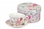 Porcelánový hrnek s podtalířkem Rosa 300 ml v dárkové krabičce
