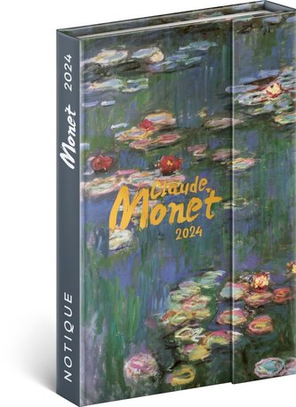 Týdenní magnetický diář Claude Monet 2024