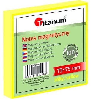 Notes elektorstatyczny 75x75mm 100K żółty Notes elektorstatyczny 75x75mm 100K żółty